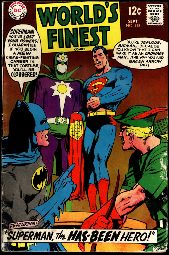 World's Finest Comics #178 1968 (GD-) 1st Super Nova! Neal Adams!
