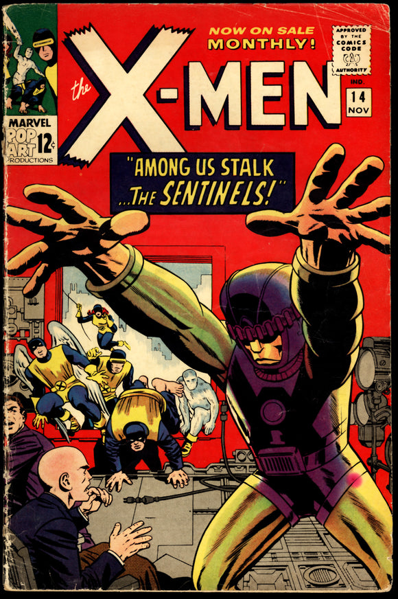 X-Men #14 VG- 1st appearance of the Sentinels!