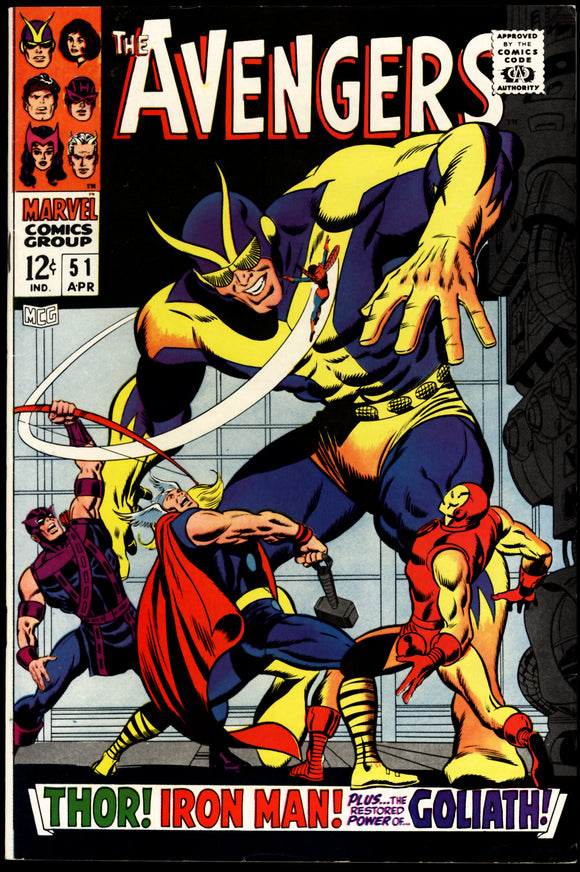 Avengers #51 VF+ Marvel 1968 2nd App. of The Collector