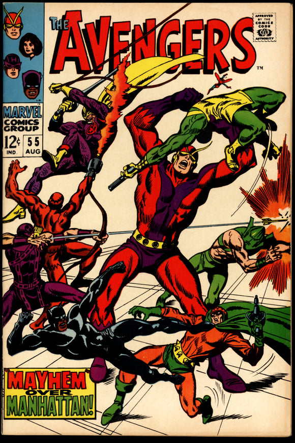 Avengers #55 FN/VF Marvel 1968 1st Full Appearance of Ultron!