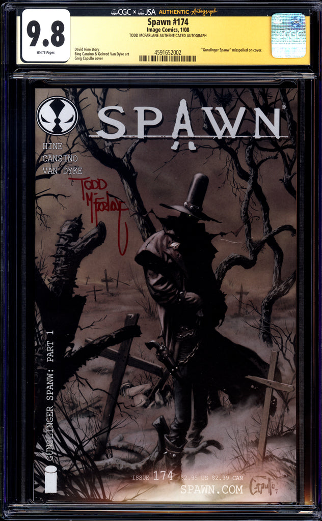 Spawn 174 アメコミ Spawn #174 CGC 9.8 (2008) Signed by Todd McFarlane! 