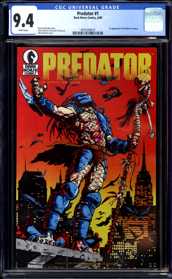 Predator #1 CGC 9.4 (1989) 1st Appearance of Predator in Comics!