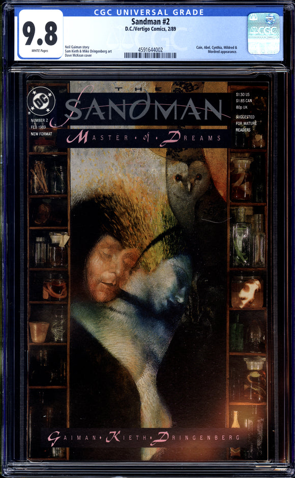 Sandman #2 CGC 9.8 (1989) 1st Appearance of Morpheus!
