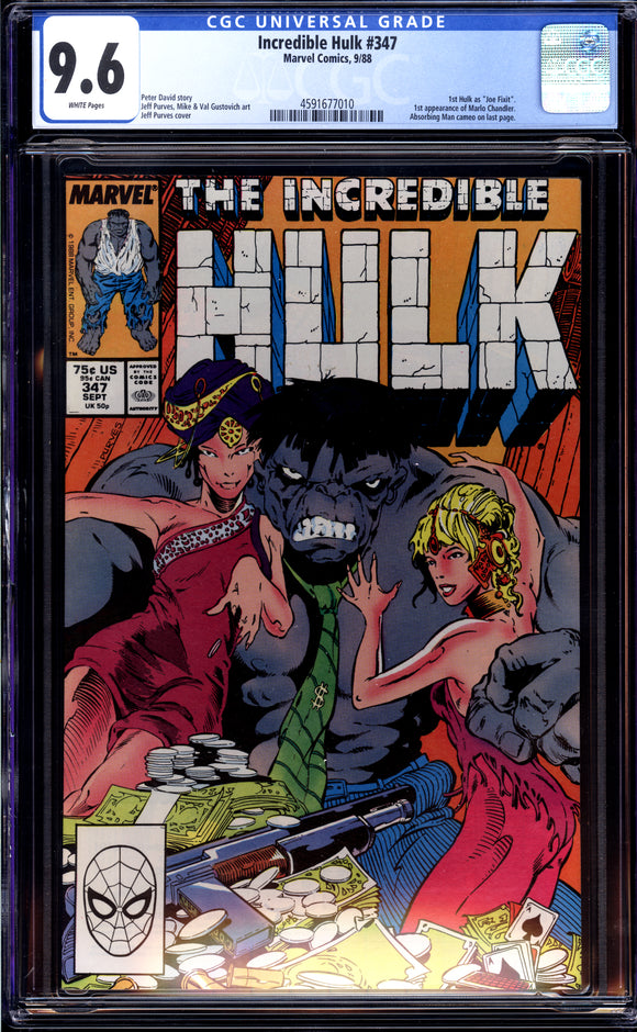 Incredible Hulk #347 CGC 9.6 (1988) 1st Hulk as Joe Fix-It! McFarlane!