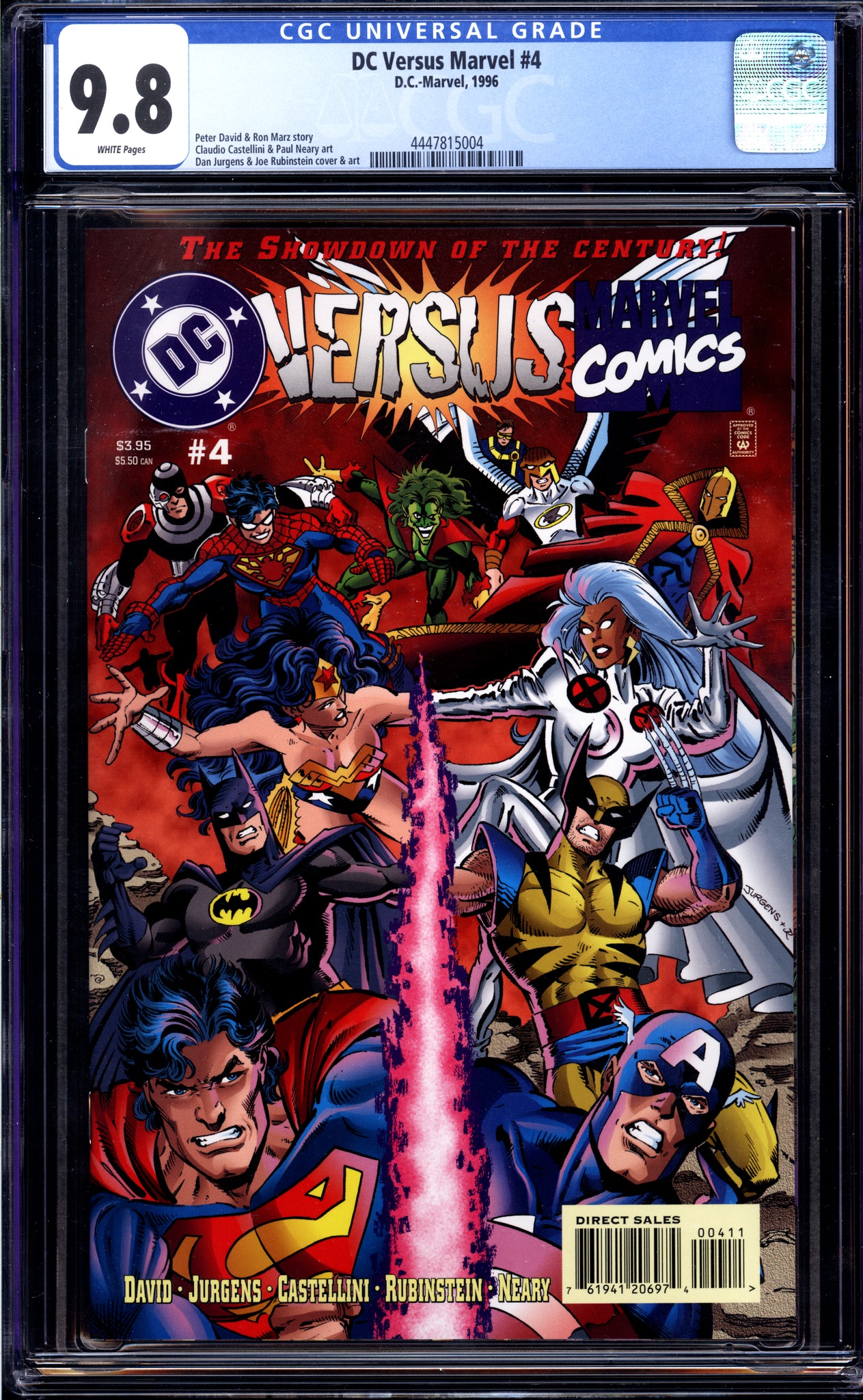 DC Versus Marvel #4 CGC 9.8 (1996) Justice League - Avengers - X