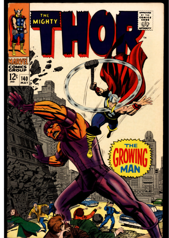 Thor #140 VF- (1967) 1st appearance of Growing Man!