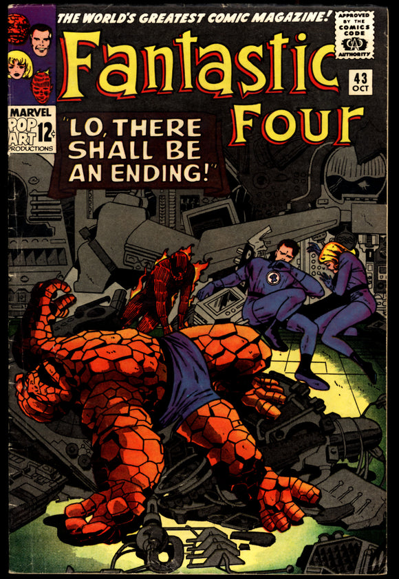 Fantastic Four #43 Marvel 1965 (VG/FN) Jack Kirby Cover!