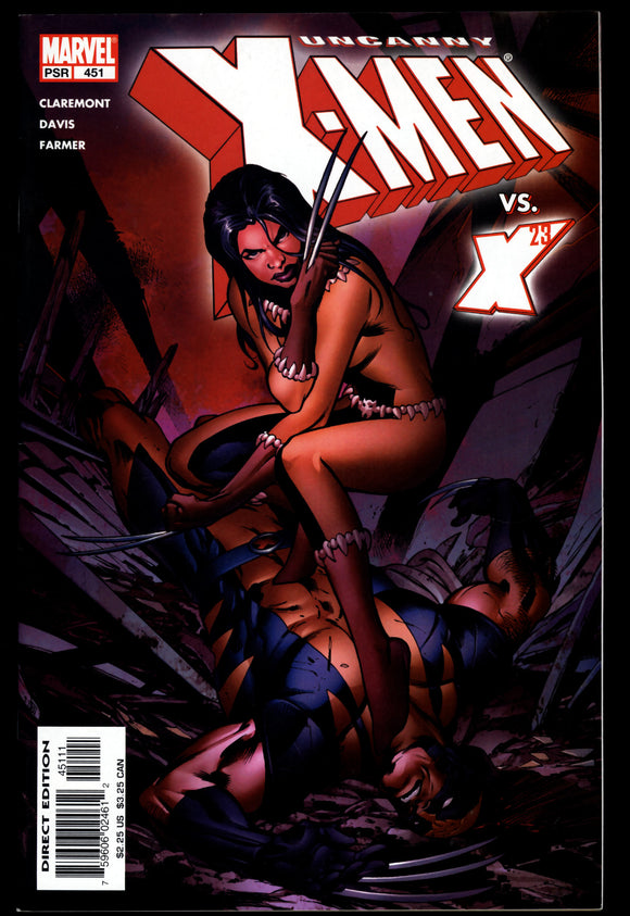 Uncanny X-Men #451 2004 (VF/NM) 1st Battle X-23 vs X-Men