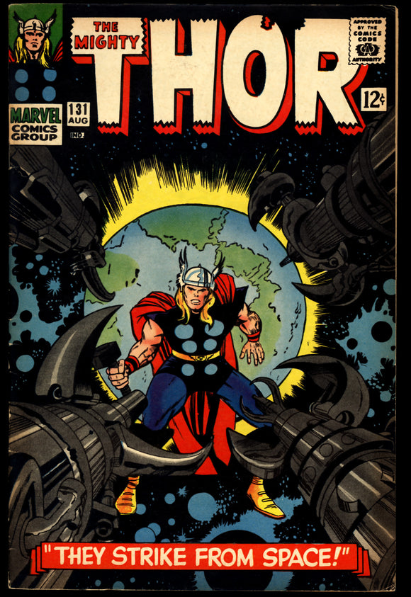 Thor #131 FN (1966) 1st app.of Rigellians! Jack Kirby cover!