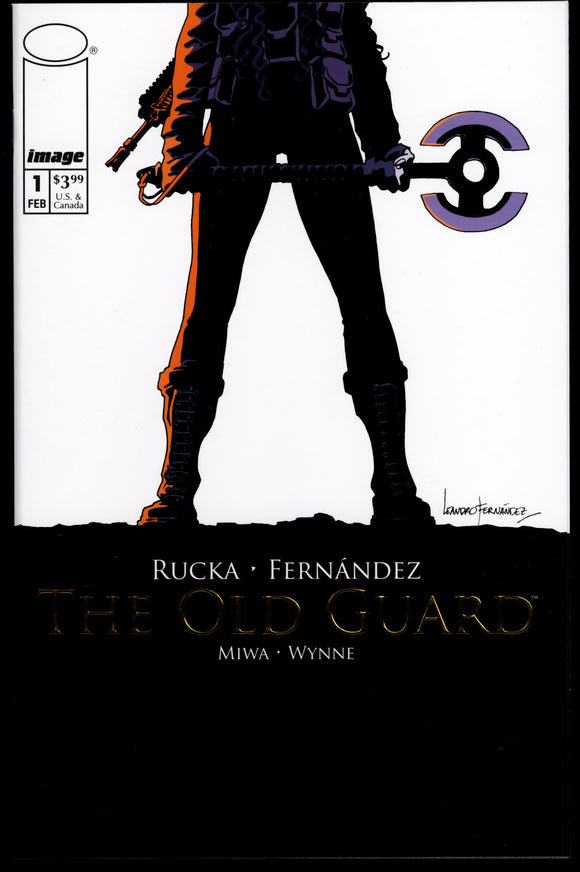 The Old Guard #1 NM+ (2017) 1st Appearance! GOLD FOIL Variant! NETFLIX!