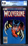 Wolverine Limited Series #2 CGC 9.8 (1982) RARE Canadian Price Variant!
