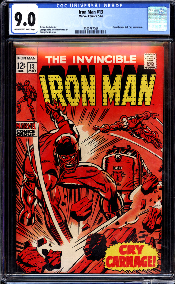 Iron Man #13 CGC 9.0 (1969)  Bottom right corner slight damaged!