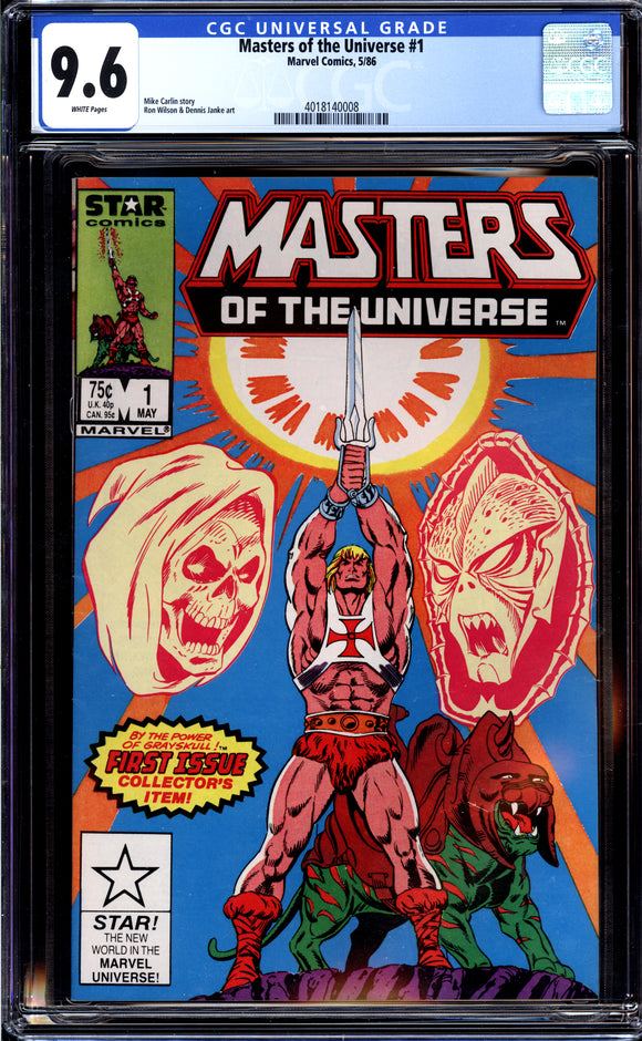 Masters of the Universe #1 CGC 9.6 (1986) 1st Issue!