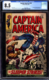 Captain America #102 CGC 8.5 (1968) Red Skull appearance!