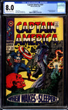 Captain America #101 CGC 8.0 (1968) John Romita Red Skull cover!
