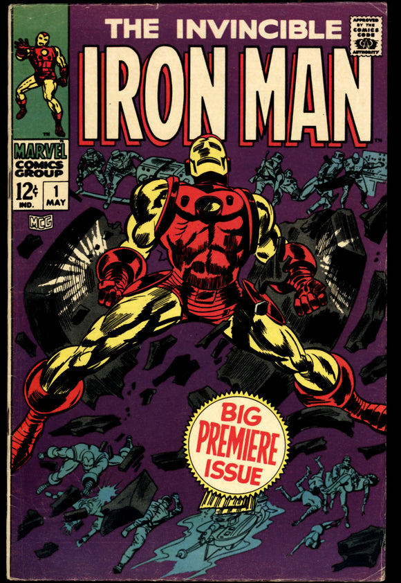 Iron Man #1 FN- (1968) 1st Issue! Origin Retold! Gene Colan Cover!