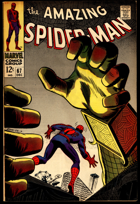 Amazing Spider-Man #67 FN/FN+ (1968) Mysterio appearance.