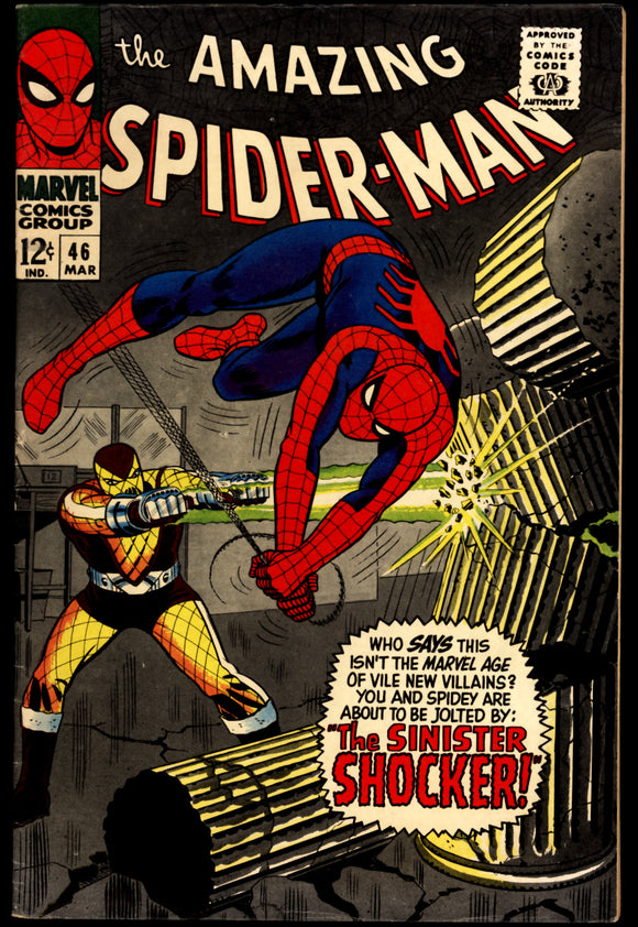 Amazing Spider-Man #46 FN/VF (1967) 1st app. of the Shocker!