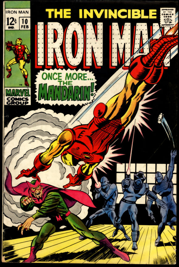 Iron Man #10 VG+ (1969) Mandarin vs Iron Man (Tony Stark)