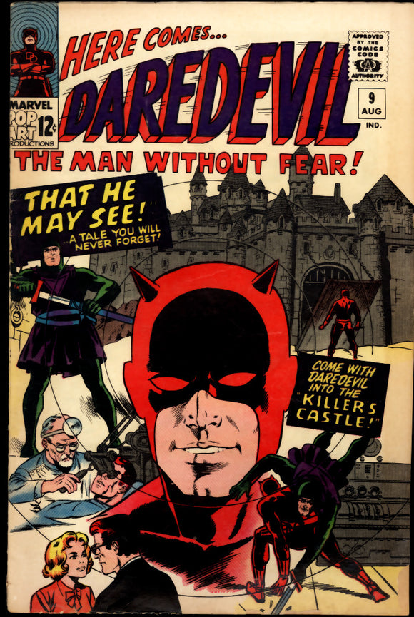 Daredevil #9 VG- (1965) 1st appearance of Organizer! Wally Wood cover!
