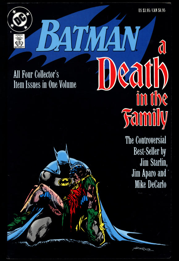 Batman A Death In The Family DC Comics 1988 1st Printing TPB