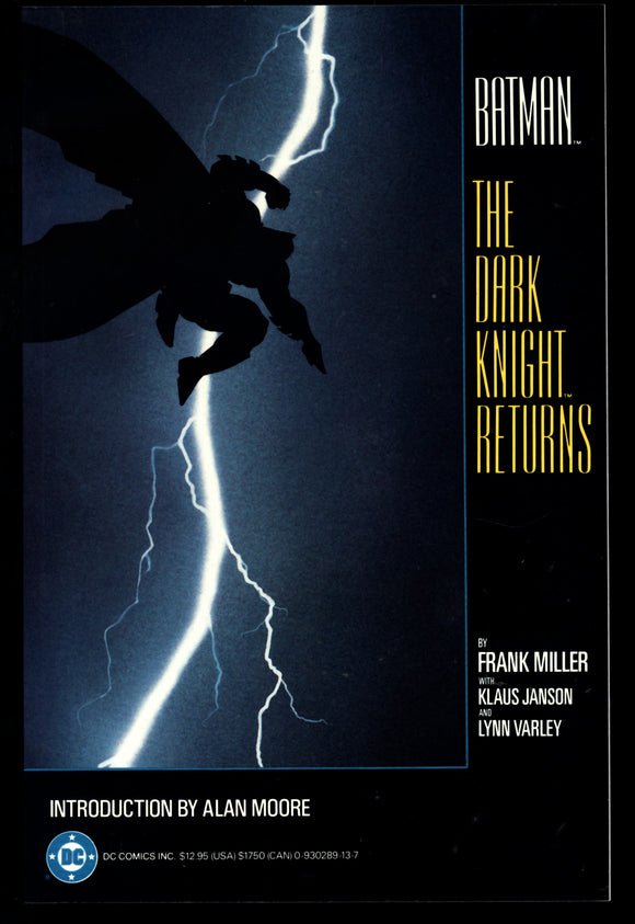 Batman The Dark Knight Returns #1 DC Comics 1986 1st Printing TPB