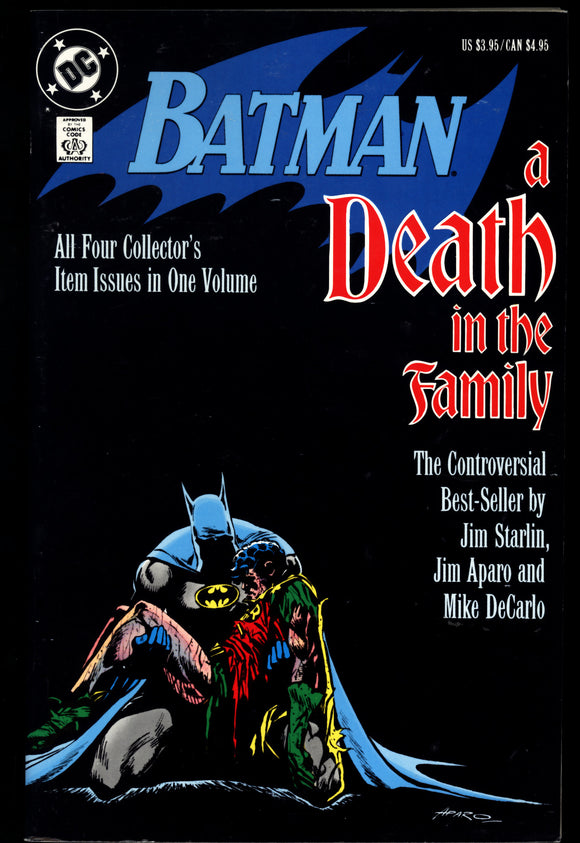 Batman A Death In The Family DC Comics 1988 1st Printing TPB