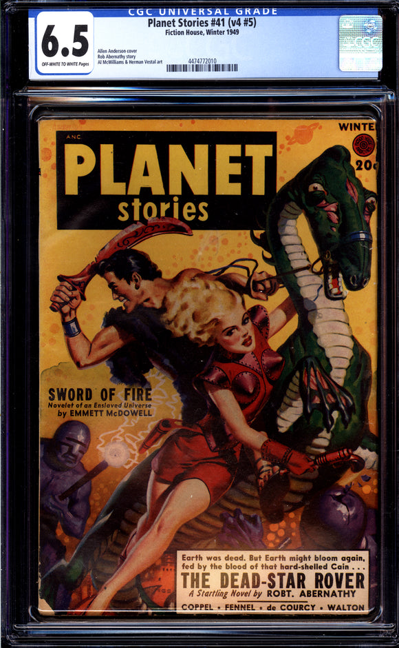 Planet Comics Vol. 4 #41 CGC 6.5 (1949) Good Girl Art! Pulp Magazine