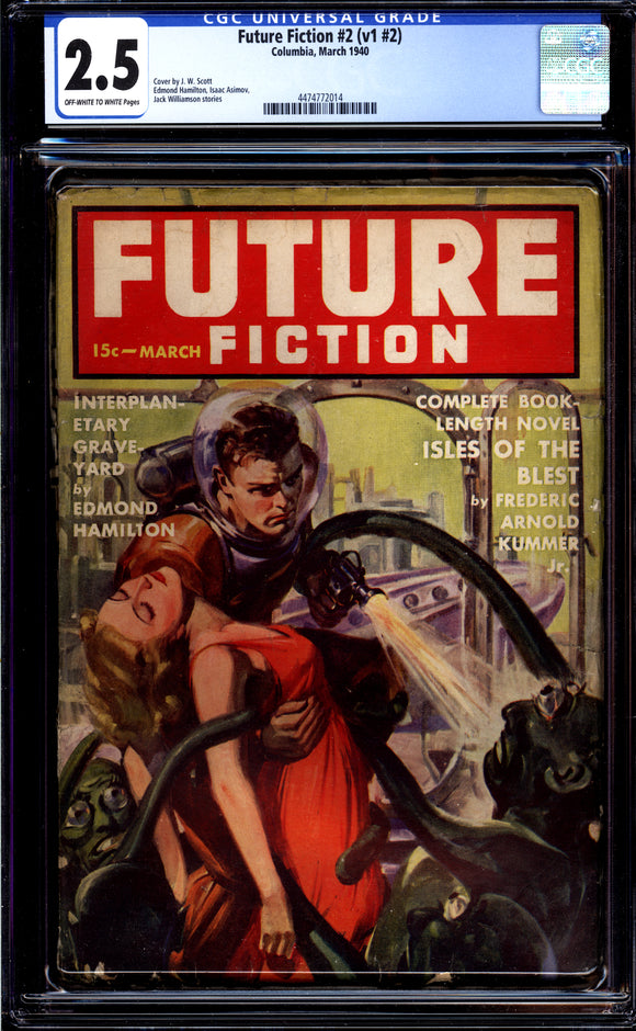 Future Fiction Vol. 1 #2 CGC 2.5 (1940) Good Girl Art! Pulp Magazine