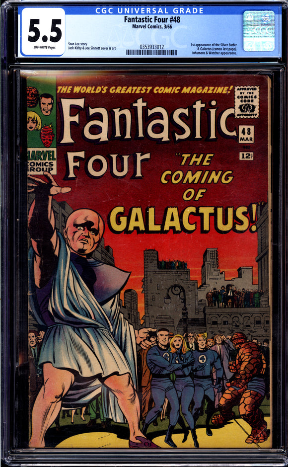 Fantastic Four #48 CGC 5.5 (1966) 1st App. of Silver Surfer & Galactus!