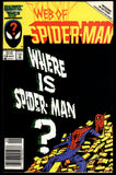 Web of Spider-Man #18 1986 (VF-) 1st Eddie Brock Cameo! NEWSSTAND!