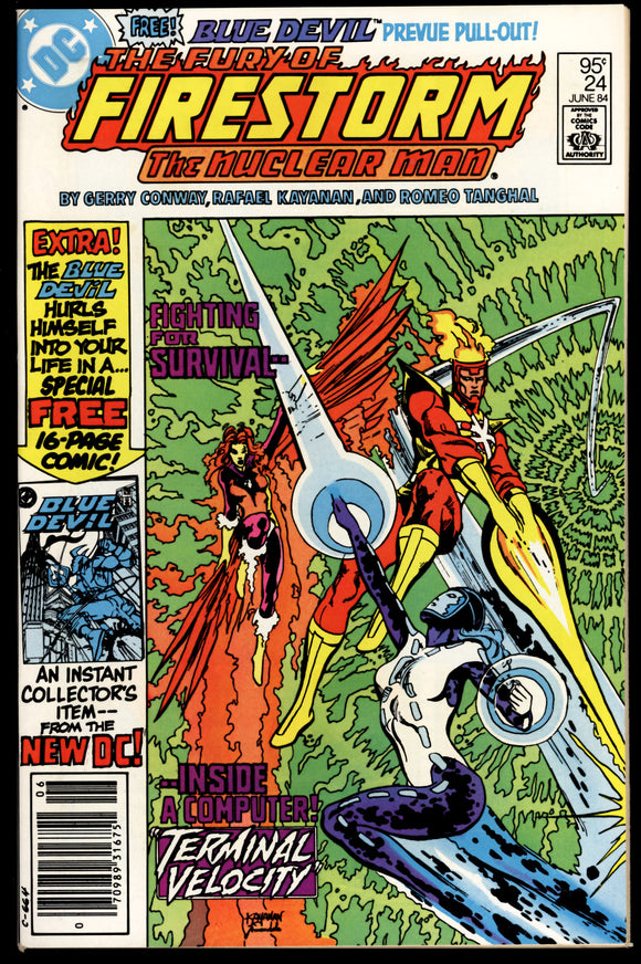 Fury of Firestorm #24 DC 1984 (NM) 1st Blue Devil! Canadian Price Variant