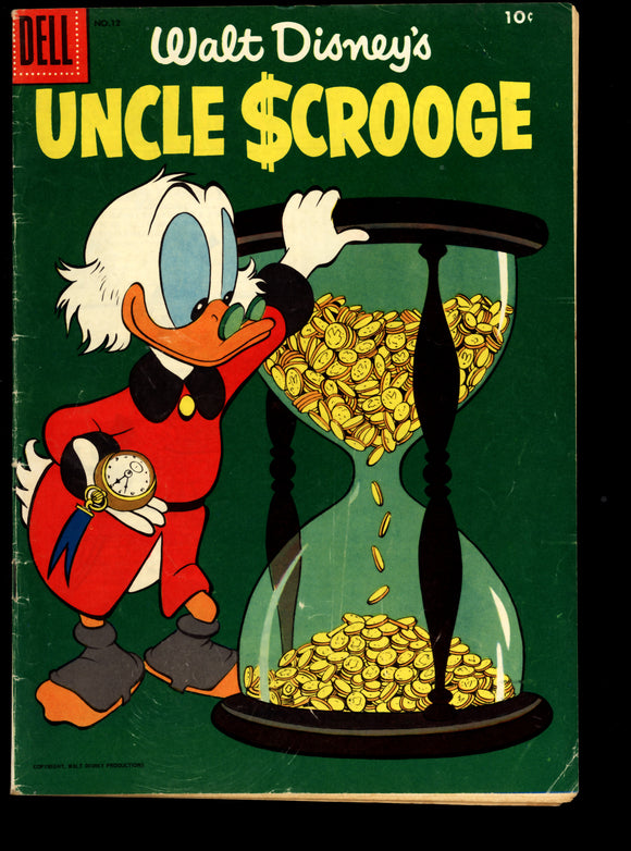 Walt Disney's Uncle Scrooge Vol. 1 #12 Dell 1956 (VG+) Carl Barks Art