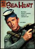 Sea Hunt #8 Dell 1961 (FN/VF) Back Cover Variant! Photo Cover
