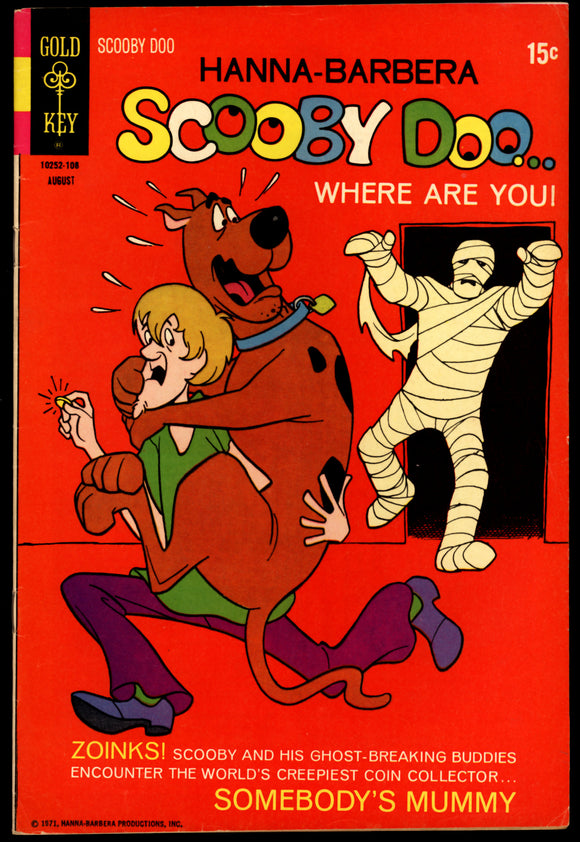 Hanna Barbera Scooby Doo #7 Gold Key 1971 (FN+) Early Scooby-Doo!
