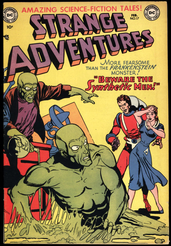 Strange Adventures #17 DC 1952 (FN-) Pre-Code Sci-Fi Horror!