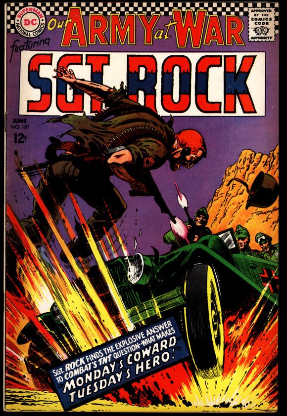 Our Army at War #181 VF- (1967) Silver Age DC High Grade War Cover!