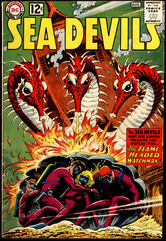 Sea Devil #6 VG+ (1962) Grey Tone Cover!