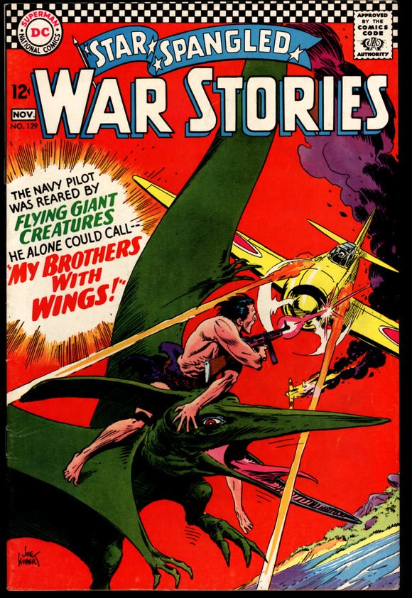 Star Spangled War Stories #129 FN+ (1966) Joe Kubert Cover!