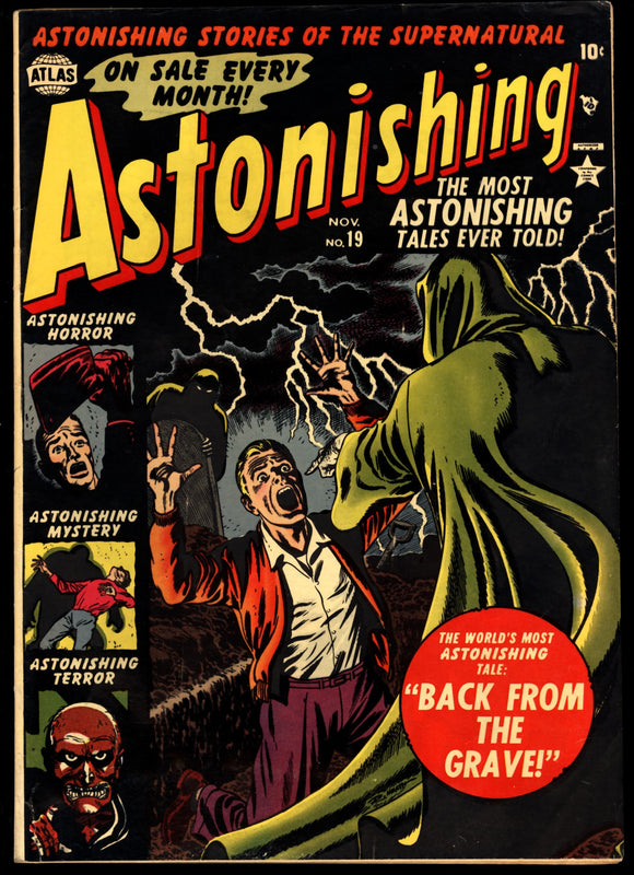 Astonishing Tales #19 VG+ (1952) Pre Code Atlas Comics!