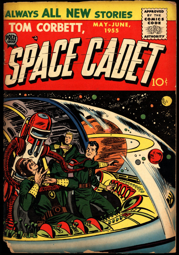 Space Cadet #1 GD+ (1955) Sci-Fi cover, Pre Code! Slight Brittle Pages