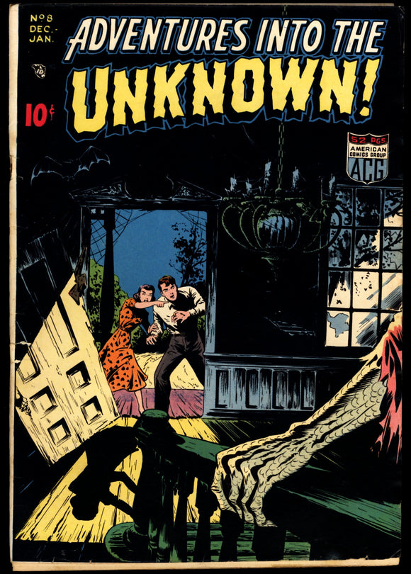 Adventures Into the Unknown #8 GD/VG (1949) Pre Code Cover Detached!