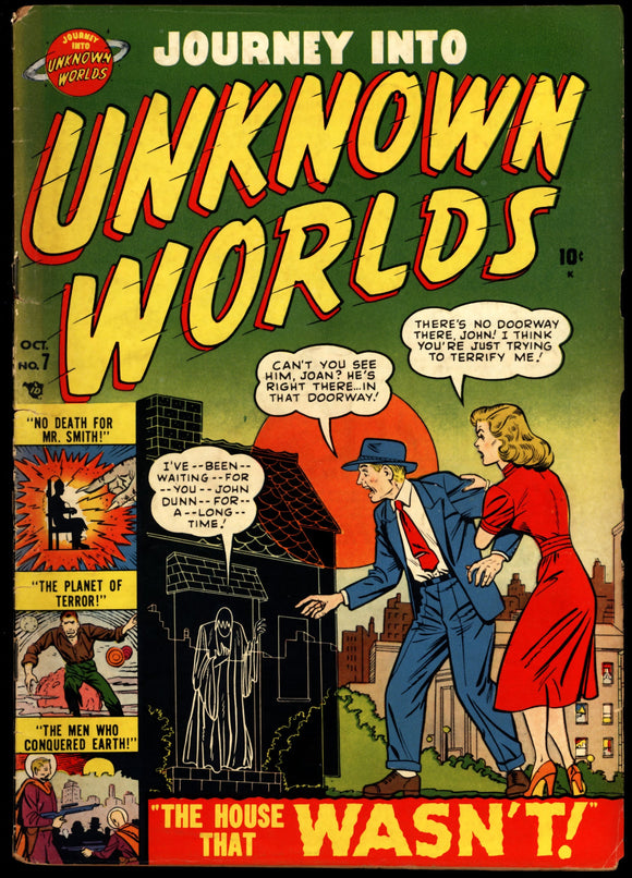 Journey Into Unknown Worlds #7 GD+ (1951) Pre Code Basil Wolverton!