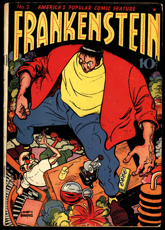 Frankenstein #2 1945 (VG) RARE Pre-Code Dick Briefer Art!
