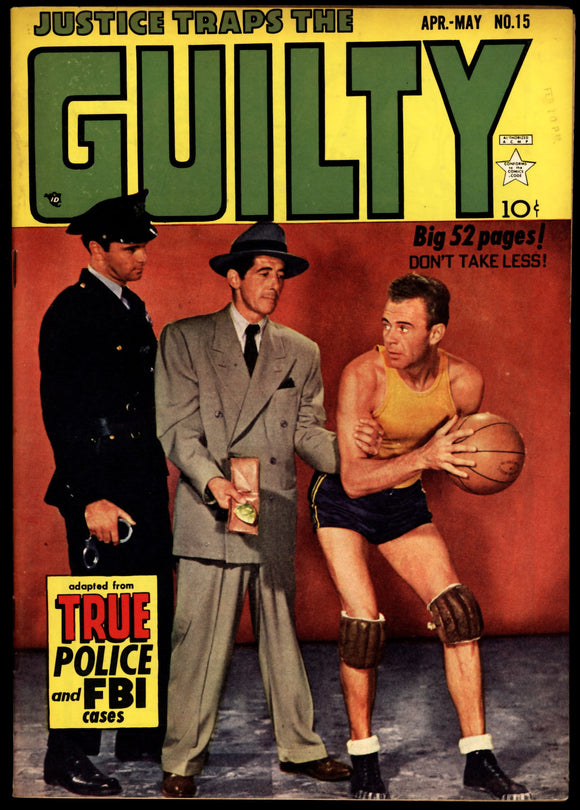 Justice Traps The Guilty #3 April-May 1950 (FN) Photo Cover! HTF!