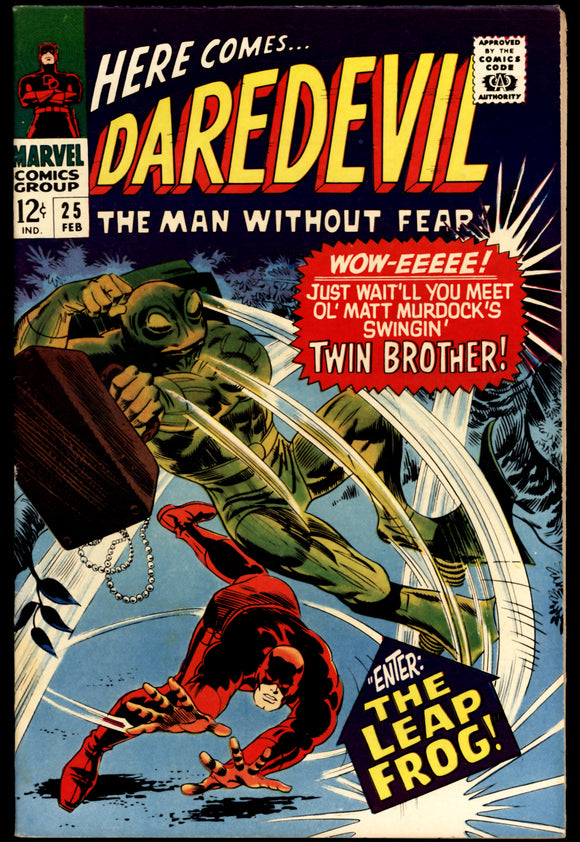 Daredevil #25 Marvel 1967 (VF+) 1st Appearance of Leap Frog!