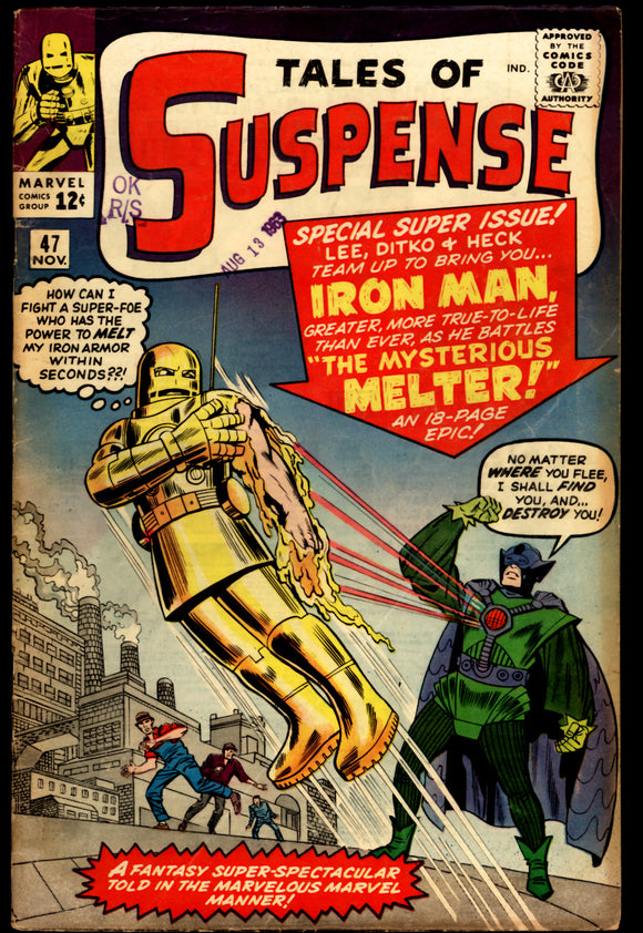 Tales of Suspense #47 Marvel 1963 (VG-) Origin & 1st App. of the Melter!