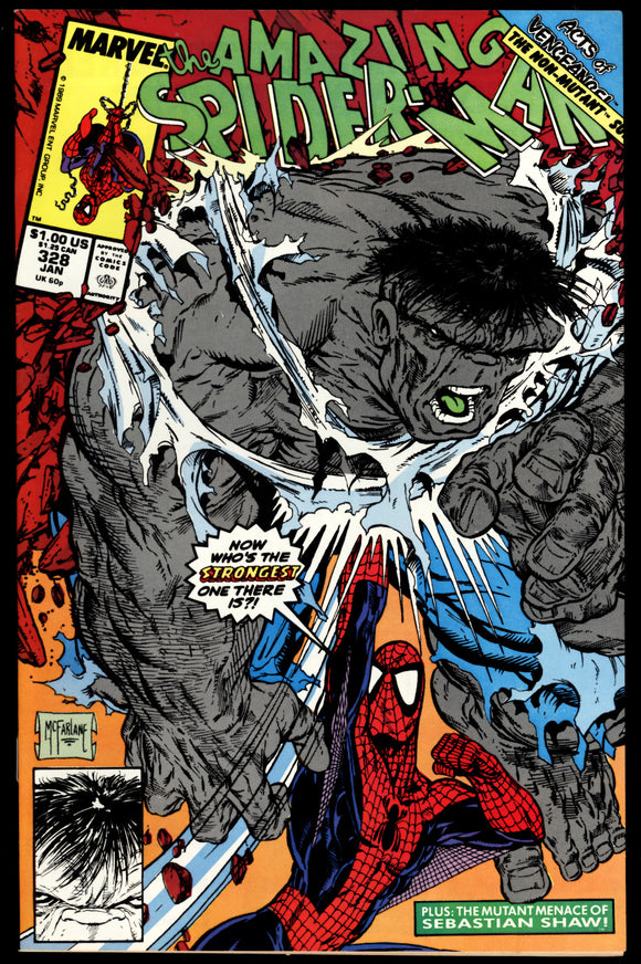 Amazing Spider-Man #328 1990 (VF/NM) Todd McFarlane Cover!