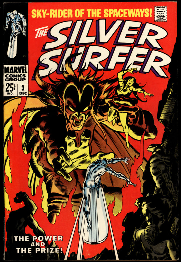 Silver Surfer #3 Marvel 1968 (VF-) 1st App. of Mephisto! HIGH GRADE!