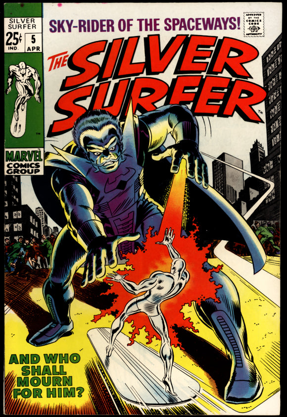 Silver Surfer #5 Marvel 1969 (VF/NM) 1st App. of Ghost Light! HIGH GRADE